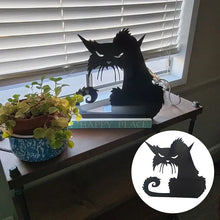 Laden Sie das Bild in den Galerie-Viewer, Ärgerliche eiserne Katze für Allerheilligen Dekoration