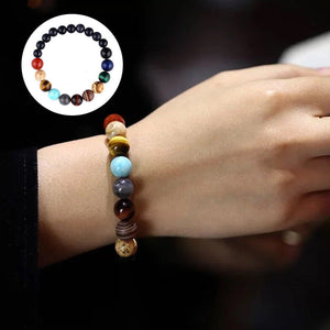 Buntes Armband mit Sternenhimmel des Sonnensystems