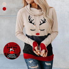 Laden Sie das Bild in den Galerie-Viewer, Weihnachten Langärmliger Kapuzenpullover