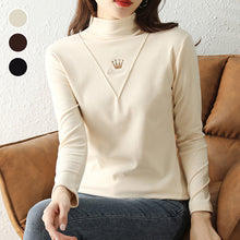 Laden Sie das Bild in den Galerie-Viewer, Lässige Langarm-Rollkragenpullover für Damen