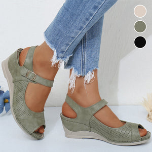 Klassische Lässige Sandalen Mit Fischmaul
