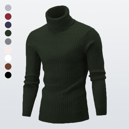 Gestrickter Rollkragenpullover für Herren