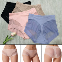 Laden Sie das Bild in den Galerie-Viewer, Nahtloser formender Slip aus Eisseide mit hoher Taille