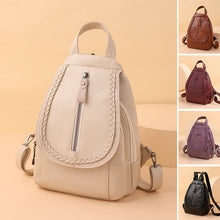 Laden Sie das Bild in den Galerie-Viewer, Twist Clamshell Lederrucksack