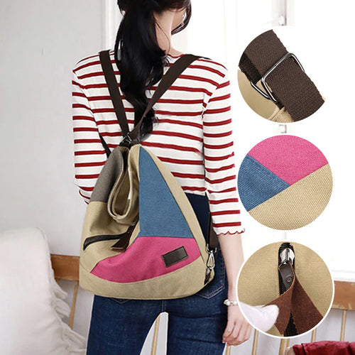 Lässige Umhängetasche in Kontrastfarbe