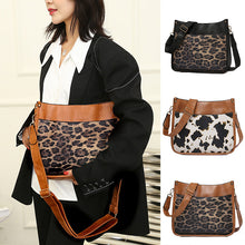 Laden Sie das Bild in den Galerie-Viewer, Damen Umhängetasche mit Leopardenmuster