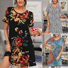 Laden Sie das Bild in den Galerie-Viewer, Langes modisches Kleid mit Digitaldruck