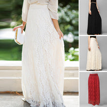 Laden Sie das Bild in den Galerie-Viewer, Einfarbiger Eleganter Spitzenrock
