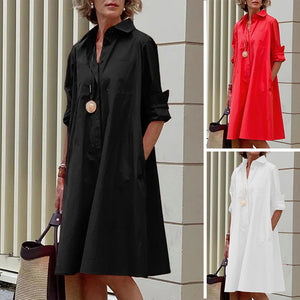 Locker geschnittenes Hemdkleid