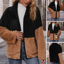 Laden Sie das Bild in den Galerie-Viewer, Cardigan-Jacke mit Farbblock-Panel
