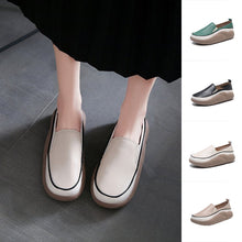 Laden Sie das Bild in den Galerie-Viewer, Handgefertigte Freizeitschuhe aus Leder für Damen