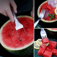 Laden Sie das Bild in den Galerie-Viewer, 2-in-1 Wassermelonenschneider aus Edelstahl