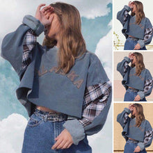 Laden Sie das Bild in den Galerie-Viewer, Lockeres Damen-Sweatshirt mit Rundhalsausschnitt