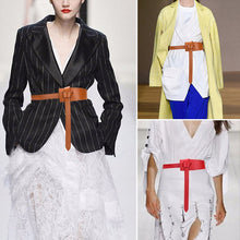 Laden Sie das Bild in den Galerie-Viewer, Damen Modischer Breiter Taillengürtel aus Leder