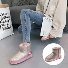 Laden Sie das Bild in den Galerie-Viewer, Pailletten-Schneestiefel für Damen