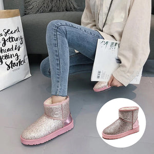 Pailletten-Schneestiefel für Damen
