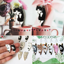 Laden Sie das Bild in den Galerie-Viewer, Karikatur Kätzchen Ohrringe