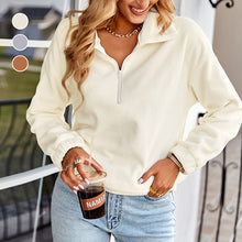 Laden Sie das Bild in den Galerie-Viewer, Lässiges Sweatshirt mit elastischer Taille