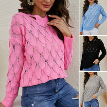 Laden Sie das Bild in den Galerie-Viewer, Modischer Pullover mit Ausschnitten