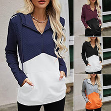 Laden Sie das Bild in den Galerie-Viewer, Kapuzen-Sweatshirt mit Reißverschluss und Tasche