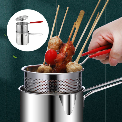 Multifunktionale Fritteuse aus Edelstahl 304