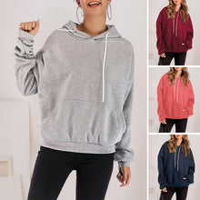 Laden Sie das Bild in den Galerie-Viewer, Einfarbiger Kapuzenpullover