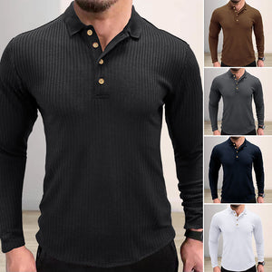 Gestreiftes Polohemd mit Revers