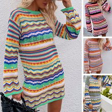Laden Sie das Bild in den Galerie-Viewer, Regenbogen-Pullover Mit Streifen