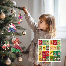 Laden Sie das Bild in den Galerie-Viewer, 24 themenbezogene Weihnachtsbaum-DIY-Ornamente