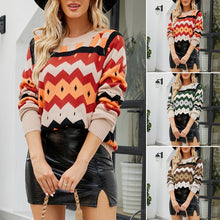 Laden Sie das Bild in den Galerie-Viewer, Damen Herbst Rundhalspullover