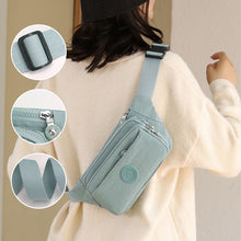 Laden Sie das Bild in den Galerie-Viewer, Leichte Gürteltasche mit mehreren Fächern und Reißverschluss