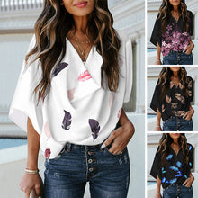 Laden Sie das Bild in den Galerie-Viewer, Lässiges lockeres T-Shirt