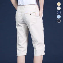 Laden Sie das Bild in den Galerie-Viewer, Elastische Faltenfreie Mittelgroße Anzughose für Herren aus Eisseide