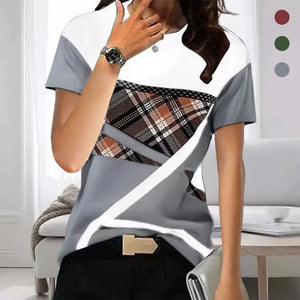 Kurzärmliges T-Shirt mit Rundhalsausschnitt