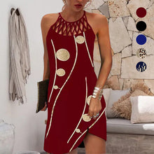 Laden Sie das Bild in den Galerie-Viewer, Sexy Schulterfreies Bedrucktes Partykleid