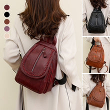 Laden Sie das Bild in den Galerie-Viewer, Twist Clamshell Lederrucksack