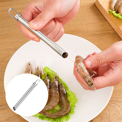 Multifunktionaler Garnelenfadenschneider aus Edelstahl(2 Stück)