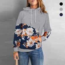 Laden Sie das Bild in den Galerie-Viewer, Langarmiges Sweatshirt mit Kapuze und hohem Ausschnitt