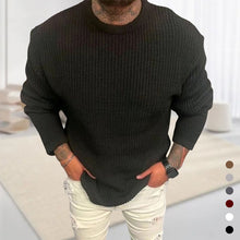 Laden Sie das Bild in den Galerie-Viewer, Einfarbiger Pullover mit Rundhalsausschnitt