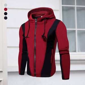 Lässige Fleece-Kapuzenjacke