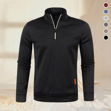 Laden Sie das Bild in den Galerie-Viewer, Reißverschluss-Revers Sportssweatshirt für Herren