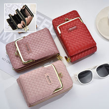 Laden Sie das Bild in den Galerie-Viewer, Einfache Mini-Umhängetasche mit doppeltem Reißverschluss