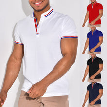 Laden Sie das Bild in den Galerie-Viewer, Einfarbiges Poloshirt mit Reverskragen
