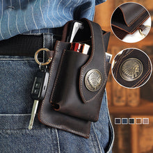 Laden Sie das Bild in den Galerie-Viewer, Multifunktionale Handytasche aus Leder