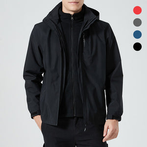 Regenjacke Mäntel mit Abnehmbare Kapuze