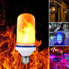 Laden Sie das Bild in den Galerie-Viewer, LED-Flammen-Glühbirne mit Gravitationssensor-Effekt