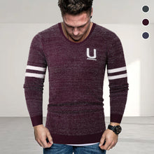 Laden Sie das Bild in den Galerie-Viewer, Herren gestreifter Briefpullover