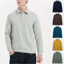 Laden Sie das Bild in den Galerie-Viewer, Langärmeliges Poloshirt für Herren