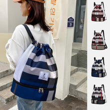 Laden Sie das Bild in den Galerie-Viewer, Leichter wasserdichter lässiger Rucksack zur Nass- und Trockentrennung