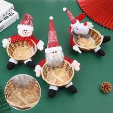 Laden Sie das Bild in den Galerie-Viewer, Niedliche ältere Figur, Süßigkeitenkorb, Apfel, Bambus-Ornament